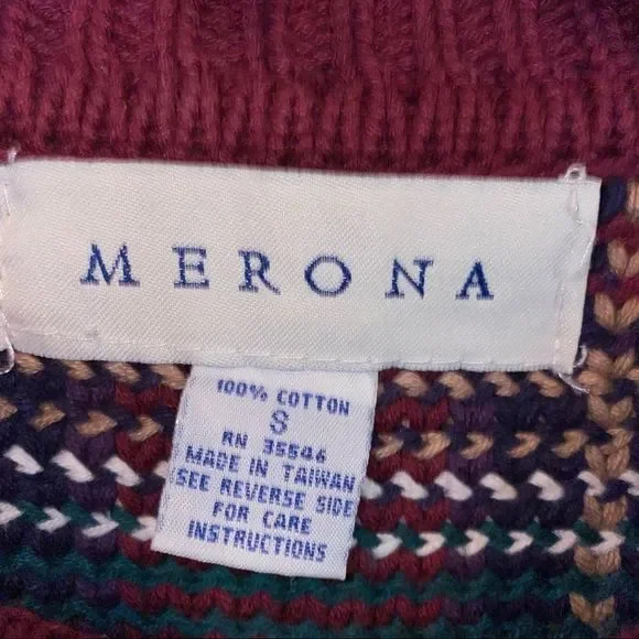 Women’s Merona plaid sweater sz S - Picture 5 of 6